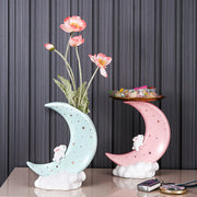 Moon Vase Decoration Living Room Flower