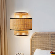 Retro Rattan Wall Lamp