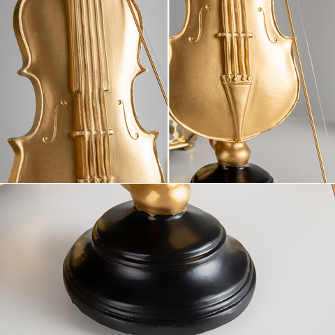 Modern light luxury violin model ornaments