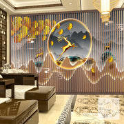 Luxury New Chinese Office Wallpaper